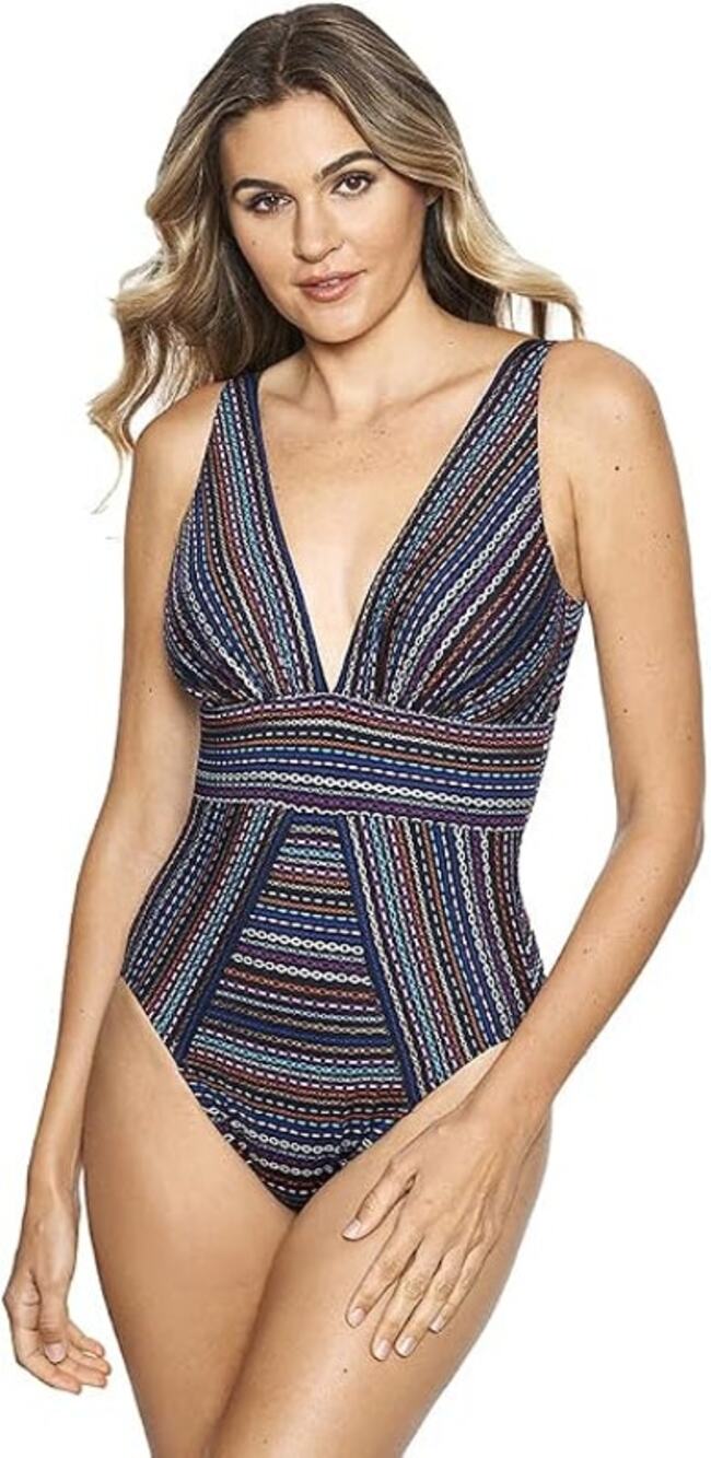 Miraclesuit Odyssey Tummy Control Soft Cup One Piece Swimsuit Multi Women's S/M